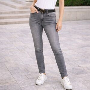 American Eagle Gray Super Stretch Skinny Jeans | Vintage Wash | Size 12